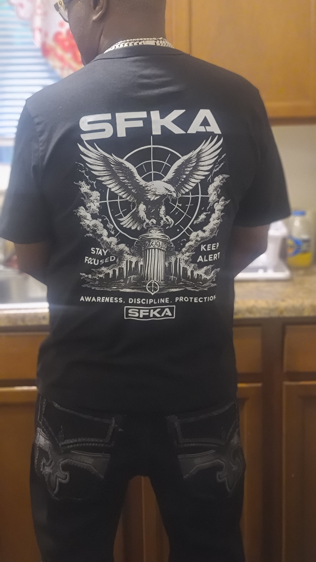 SFKA Eagle Tee – Black